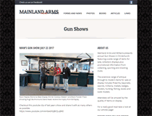 Tablet Screenshot of gunshows.co.nz